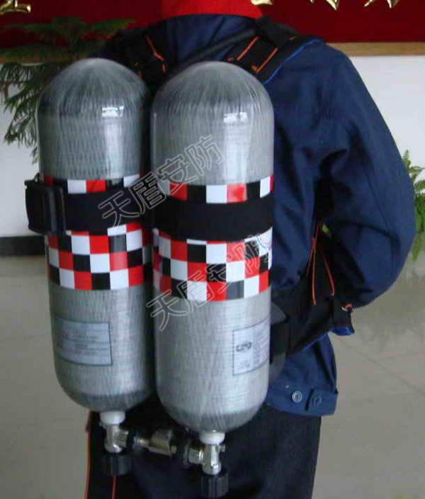 RHZKF6.8/30-2 Firefighting Positive Pressure Air Breathing Apparatus With Double Cylinders