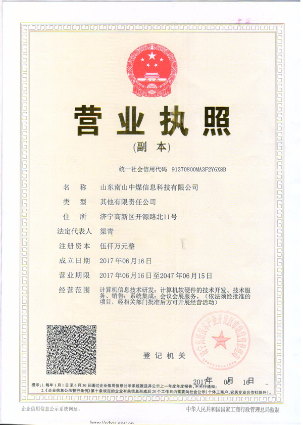  Shandong Nanshan Zhongmei Information Technology Co., Ltd. Formally Establishing