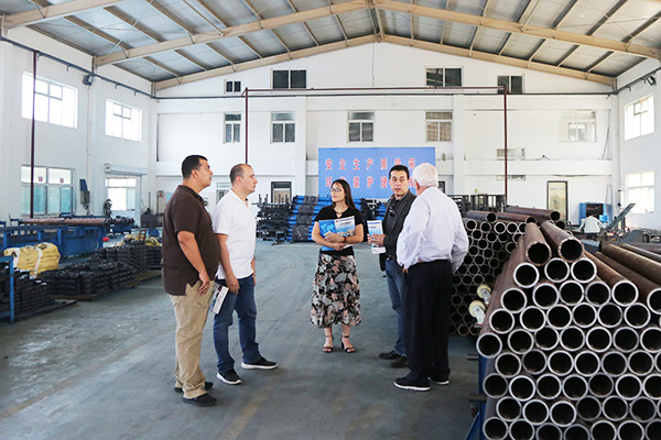 Warmly Welcomes Colombian Merchants To Visit Shandong Tiandun For Purchase Steel Material