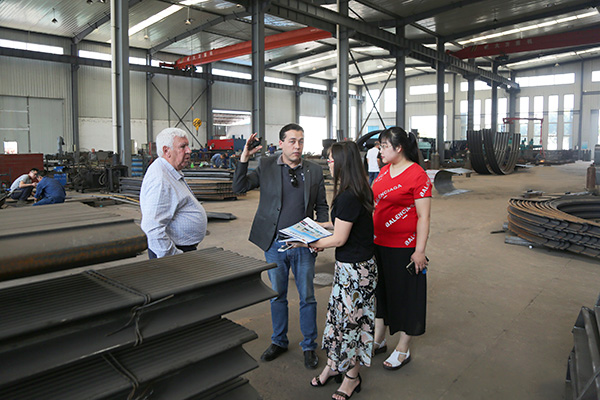 Warmly Welcomes Colombian Merchants To Visit Shandong Tiandun For Purchase Steel Material