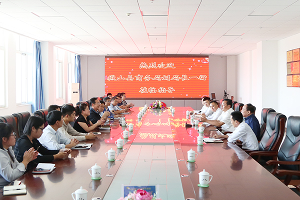 Warmly Welcome The Weishan County Business Bureau Leaders To Visit Shandong Tiandun