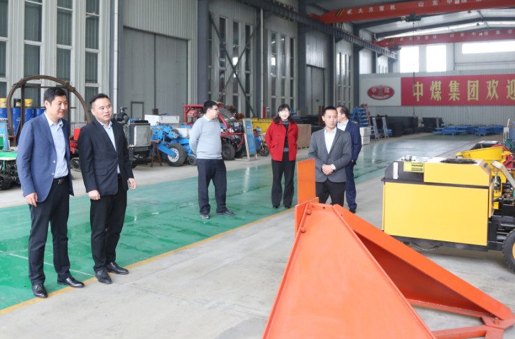 Warmly Welcome The Leaders Of Shandong High Speed Railway Construction Equipment Co., Ltd. To Visit Shandong Tiandun 